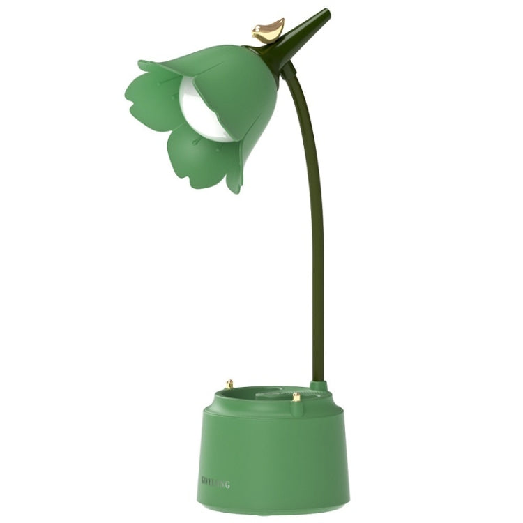 GIVELONG LED Foldable Desk Lamp Stylus Holder Night Light(Green) - Desk Lamps by buy2fix | Online Shopping UK | buy2fix
