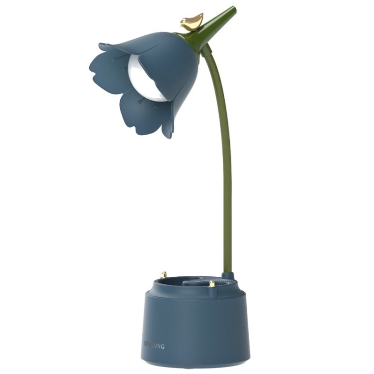 GIVELONG LED Foldable Desk Lamp Stylus Holder Night Light(Blue) - Desk Lamps by buy2fix | Online Shopping UK | buy2fix