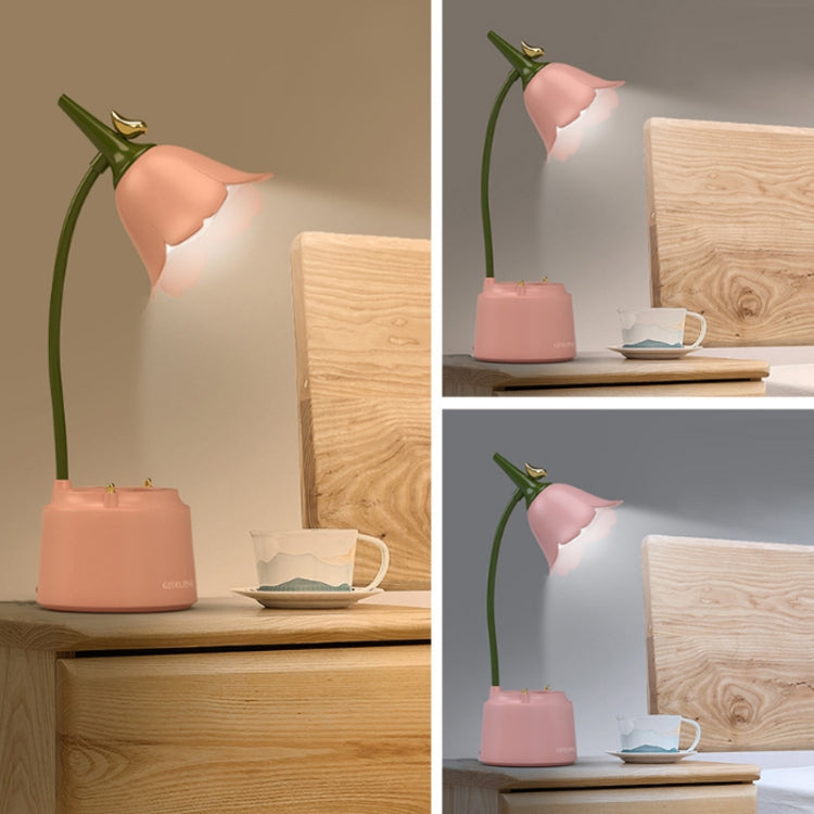 GIVELONG LED Foldable Desk Lamp Stylus Holder Night Light(Green) - Desk Lamps by buy2fix | Online Shopping UK | buy2fix