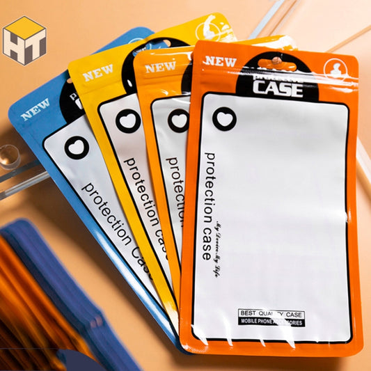 100 PCS Ziplock Bags Plastic Bags Mobile Phone Case Packaging Bags(12 x 21cm Orange Yellow) by buy2fix