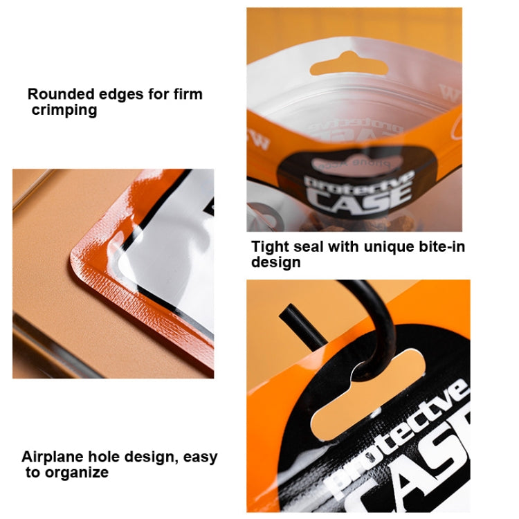 100 PCS Ziplock Bags Plastic Bags Mobile Phone Case Packaging Bags(12 x 21cm Blue) by buy2fix