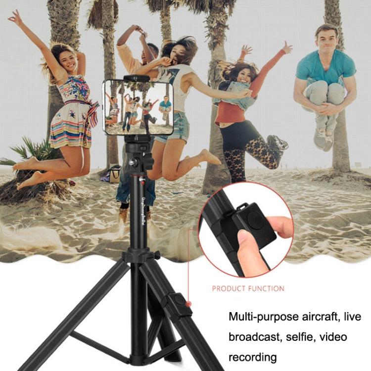 QingZhuangShiDai ZP100 Aluminum Alloy Floor Phone Stand Live Bluetooth Phone Selfie Stick by Qingzhuangshidai