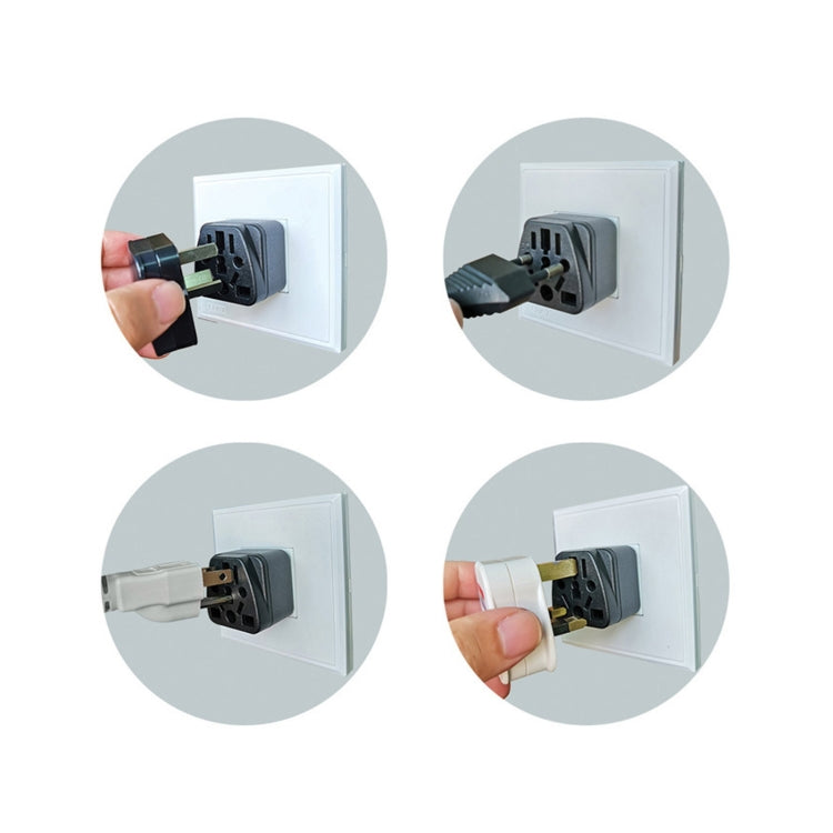 2 PCS WY-7 10A 250V UK Plug Converter(White) - Plug Adaptor by buy2fix | Online Shopping UK | buy2fix