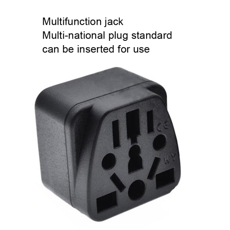 10 PCS WY-6 10A 250V Porous US Conversion Plug(Black) - Plug Adaptor by buy2fix | Online Shopping UK | buy2fix