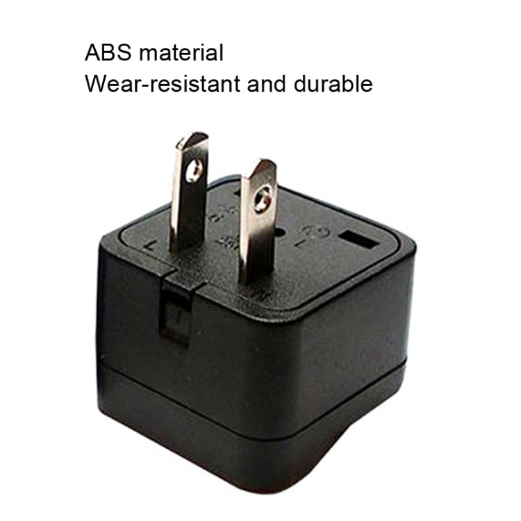 10 PCS WY-6 10A 250V Porous US Conversion Plug(Black) - Plug Adaptor by buy2fix | Online Shopping UK | buy2fix