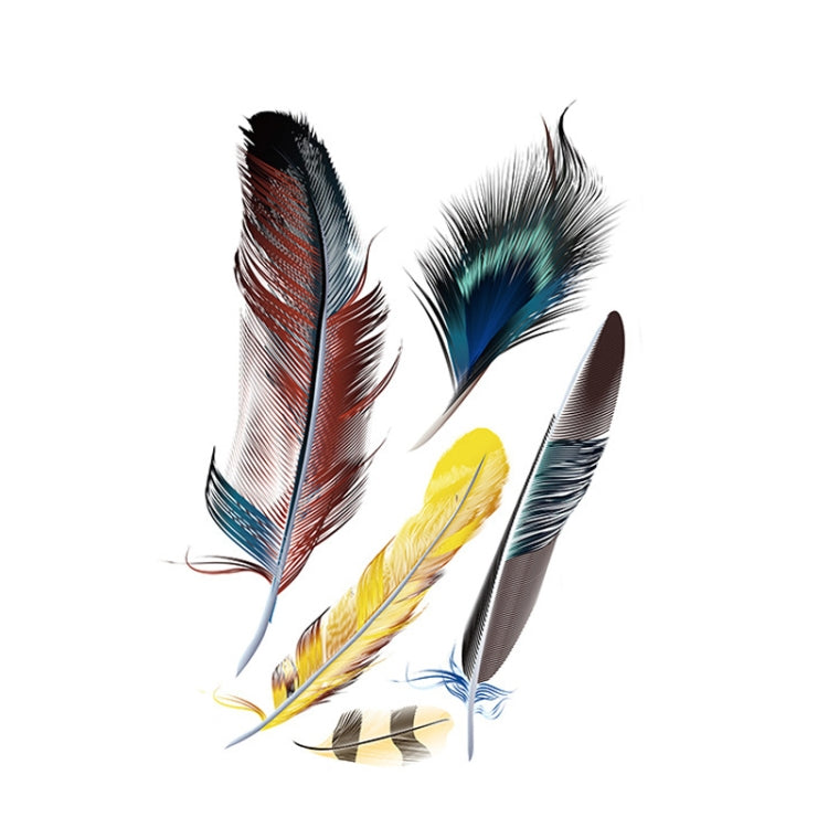 5 Sets Car 3D Feather Body Sticker Scratch Blocking Sticker(Style 4) - Decorative Sticker by buy2fix | Online Shopping UK | buy2fix