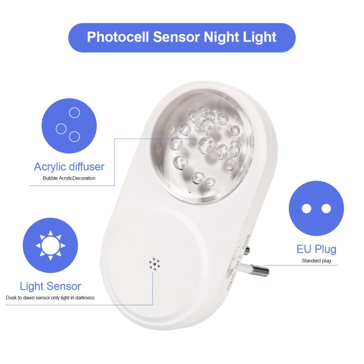 2 PCS Smart LED Light Control Night Light RGB Colorful Atmosphere Light with Sleeping Light(EU Plug) - Sensor LED Lights by buy2fix | Online Shopping UK | buy2fix