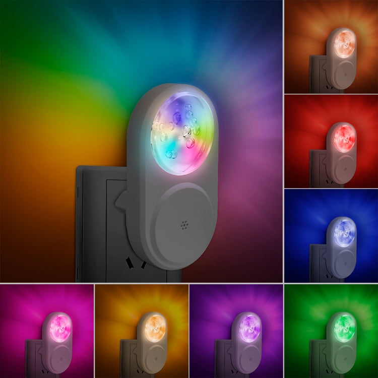 2 PCS Smart LED Light Control Night Light RGB Colorful Atmosphere Light with Sleeping Light(EU Plug) - Sensor LED Lights by buy2fix | Online Shopping UK | buy2fix