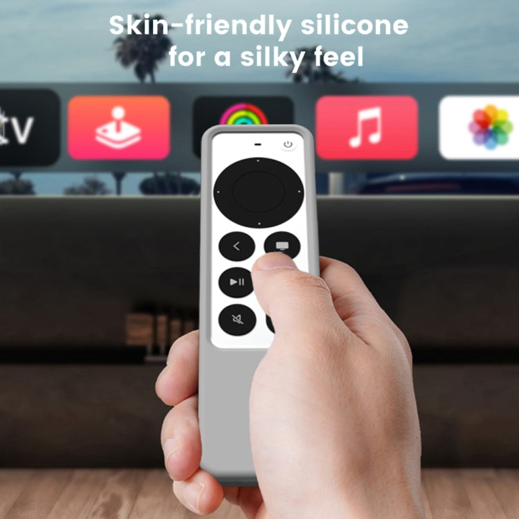 Silicone Remote Controller Waterproof Anti-Slip Protective Cover For Apple TV 4K 2021(Black) by buy2fix