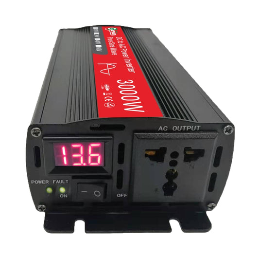 Gurxun Sine Wave Inverter 3000W 12/24/48/60V To 220V Car Boost Converter, Specification: 48V-220V by buy2fix