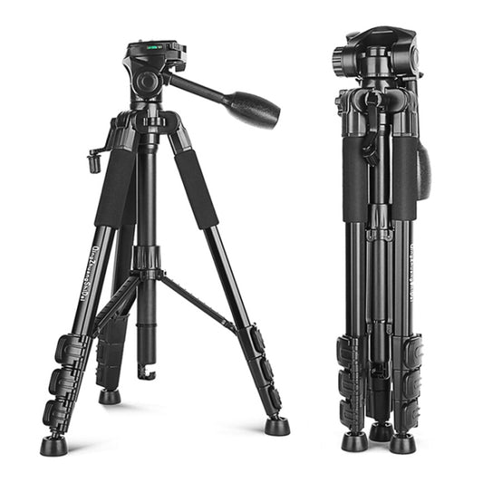 QingZhuangShiDai Q111 Aluminum Alloy Mobile Phone Camera Photography Tripod(Black) by QingZhuangShiDai