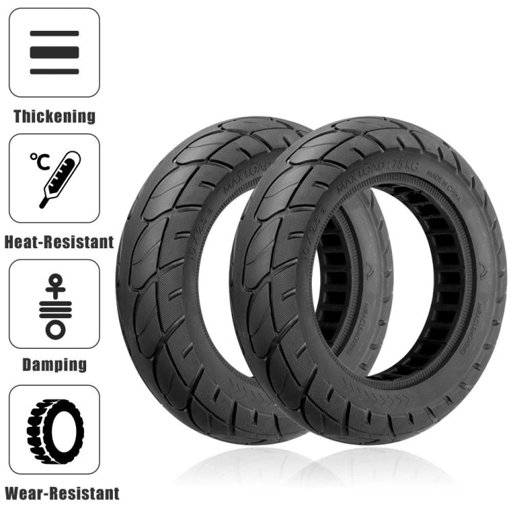 X0375 Electric Scooter 10 inch Explosion-proof Rubber Tire For Ninebot Max G30(Black) - Accessories & Parts by buy2fix | Online Shopping UK | buy2fix