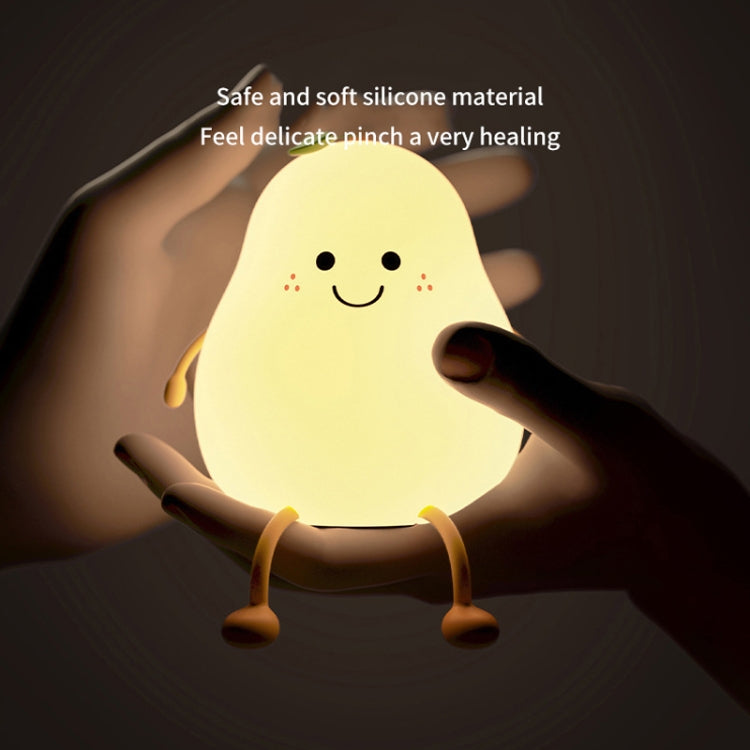 L40 Home Pear Night Light Love Silicone Sleeping Lamp - Night Lights by buy2fix | Online Shopping UK | buy2fix