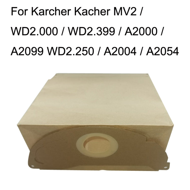 5PCS Paper Bag Waste for Karcher WD2250 / A2004 / A2054 / MV2 Vacuum Cleaner Accessories - For Karcher Accessories by buy2fix | Online Shopping UK | buy2fix