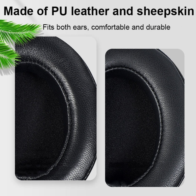 2 PCS Breathable Foam Headphone Earmuffs with Buckle For Sennheiser Momentum 3, Spec: Gold Lambskin - Earmuff & Pad by buy2fix | Online Shopping UK | buy2fix