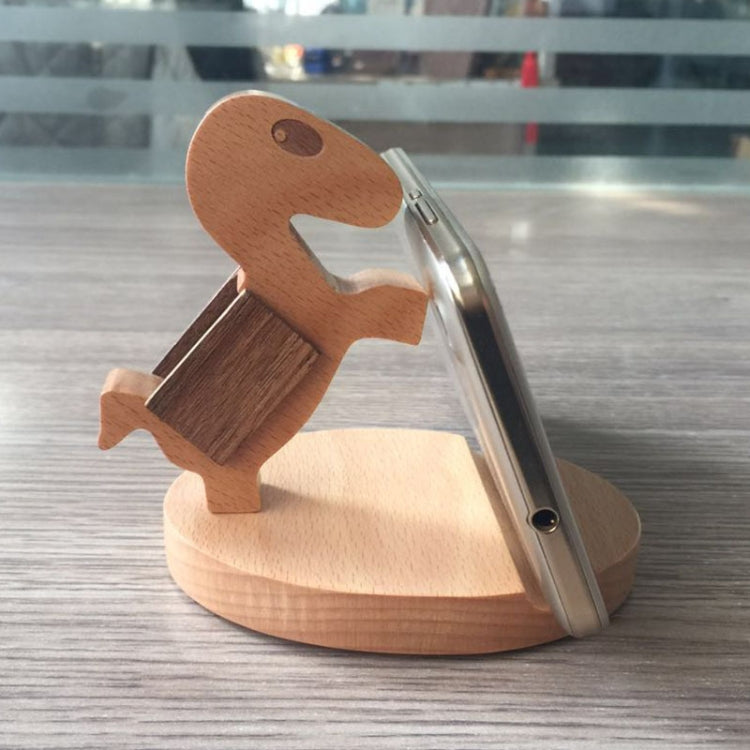 Wooden Mobile Phone Bracket Beech Lazy Mobile Phone Holder,Style: Pony by buy2fix
