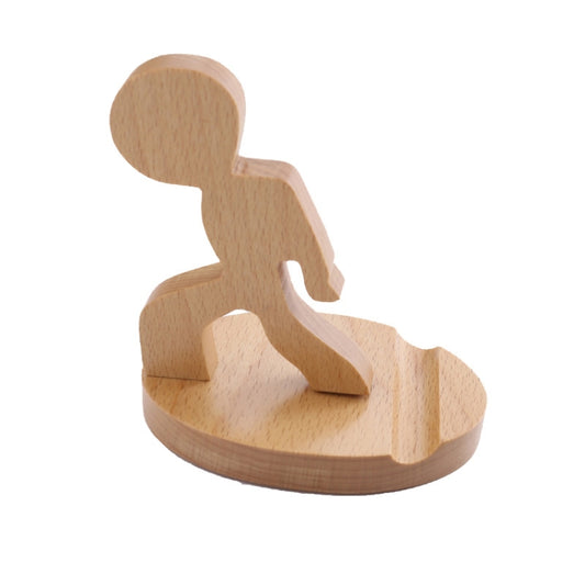 Wooden Mobile Phone Bracket Beech Lazy Mobile Phone Holder,Style: Staunch by buy2fix