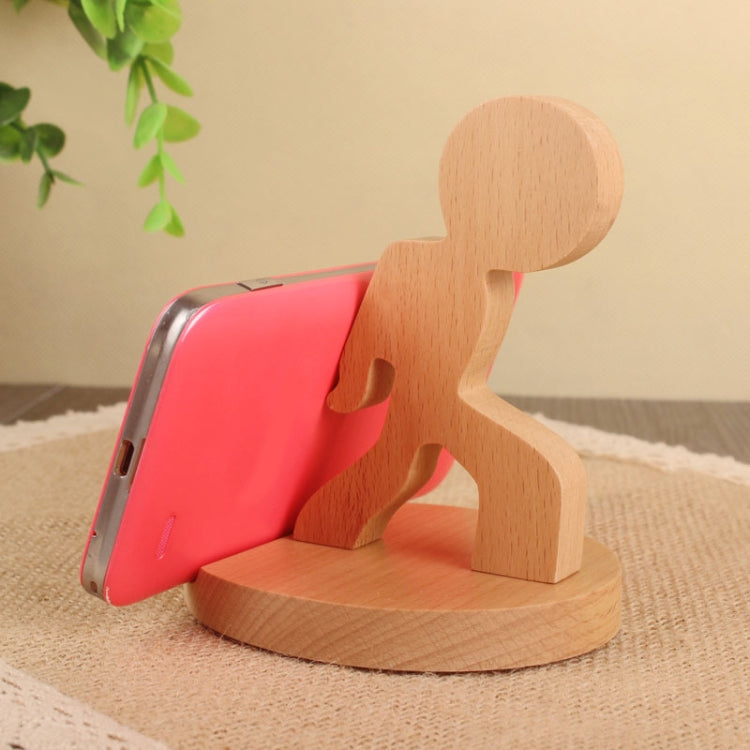 Wooden Mobile Phone Bracket Beech Lazy Mobile Phone Holder,Style: Staunch by buy2fix