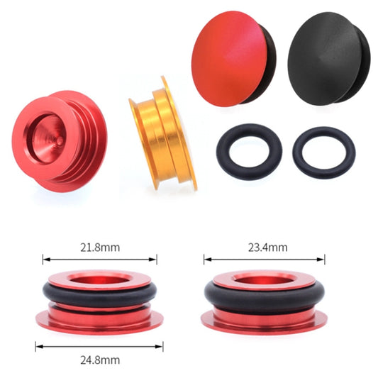 Bicycle Hollow Integrated CNC Aluminum Alloy Crankset Dust Cover, Size: 21-23mm(Red) by buy2fix