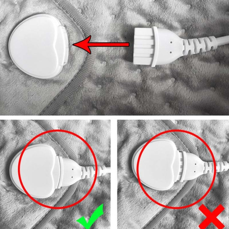 60W Electric Feet Warmer For Women Men Pad Heating Blanket UK Plug 240V(Silver Gray) by buy2fix