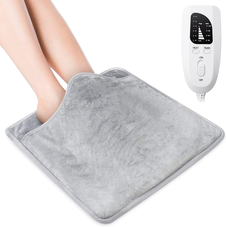 60W Electric Feet Warmer For Women Men Pad Heating Blanket US Plug 120V(Dark Gray) - Electric Blankets by buy2fix | Online Shopping UK | buy2fix