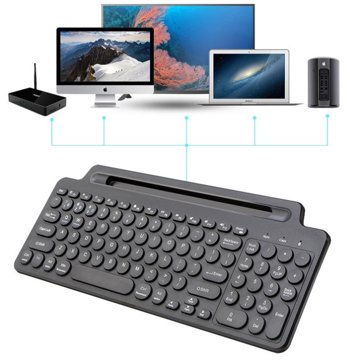 2.4G Bluetooth Wireless Keyboard With Card Slot Bracket With Touchpad by buy2fix