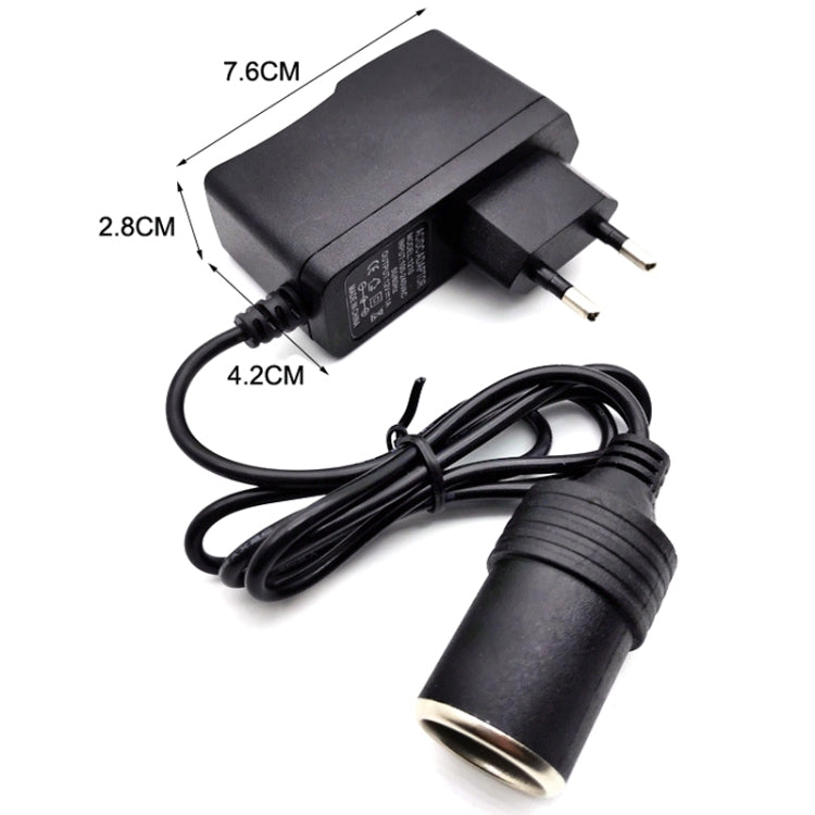 2PCS 220V To 12V Power Converter Car Power Adapter EU Plug - Cigar Socket by buy2fix | Online Shopping UK | buy2fix