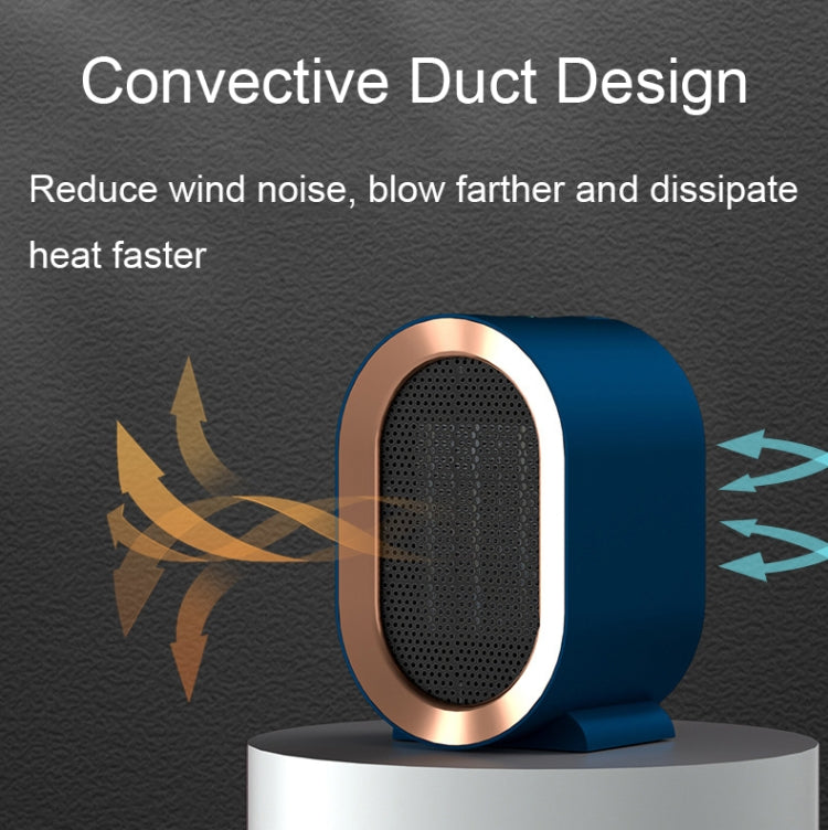 XH-1201 Winter Desktop Small Heater Quiet Fast Heat PTC Electric Heater, US Plug(White) - Electric Heaters by buy2fix | Online Shopping UK | buy2fix