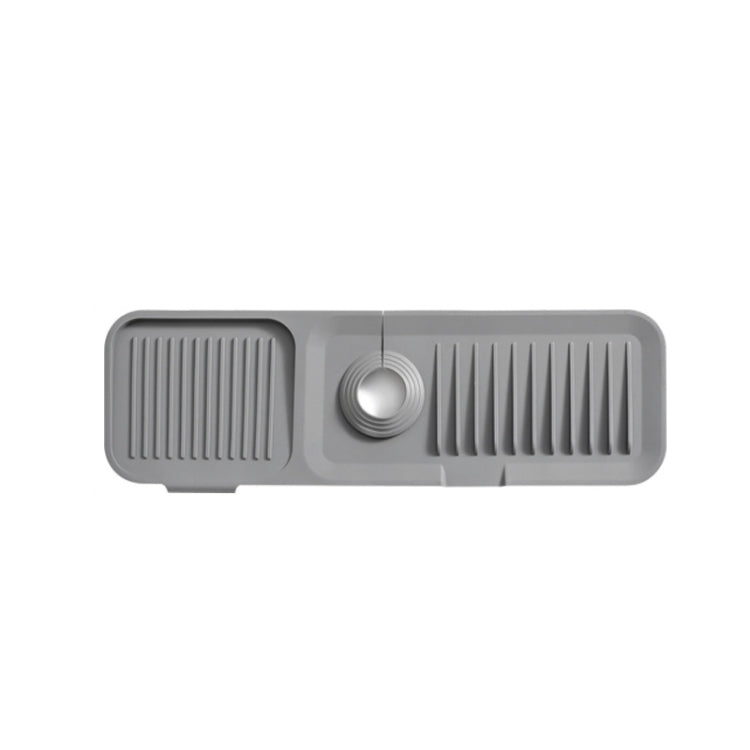 Faucet Silicone Draining Mat Anti-splash Kitchen Sink Non-slip Soap Mat, Size: Extra Large(Deep Gray) - Shelf by buy2fix | Online Shopping UK | buy2fix