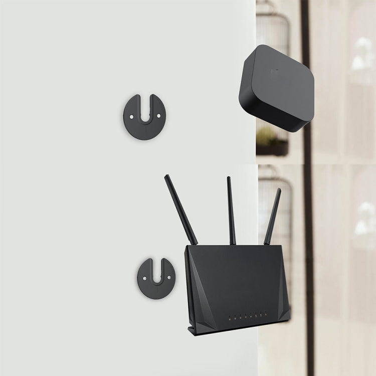 Tablet Router TV Box Wall Mount Bracket Holder(Black) by buy2fix
