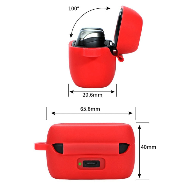 For Jabra Elite75T Sports Bluetooth Headphones Soft Silicone Case with hooks(Noon Blue) - Other Earphone Case by buy2fix | Online Shopping UK | buy2fix