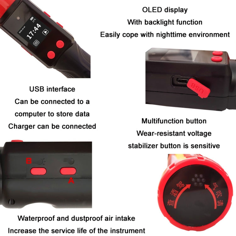 Air Blow Alcohol Tester Alcohol Concentration Test Stick - Breath Alcohol Tester by buy2fix | Online Shopping UK | buy2fix