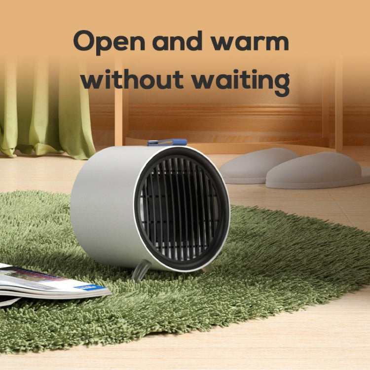 XY-610 Home Office Desk Mini Low Noise Heater Warm Air Machine, Plug Type: US Plug(White) - Electric Heaters by buy2fix | Online Shopping UK | buy2fix