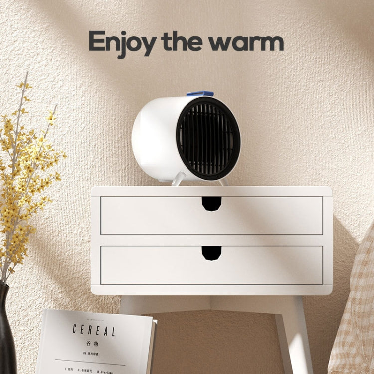 XY-610 Home Office Desk Mini Low Noise Heater Warm Air Machine, Plug Type: US Plug(White) - Electric Heaters by buy2fix | Online Shopping UK | buy2fix