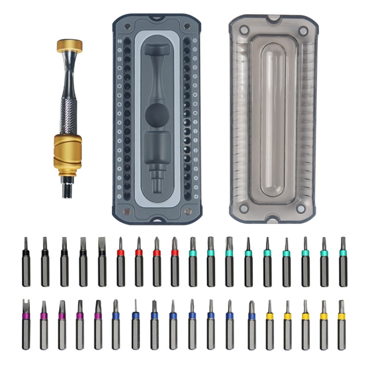 37 In 1 Aluminum Glasses Screwdriver Set Computer Watch Dismantling Repair Tools - Screwdriver Set by buy2fix | Online Shopping UK | buy2fix