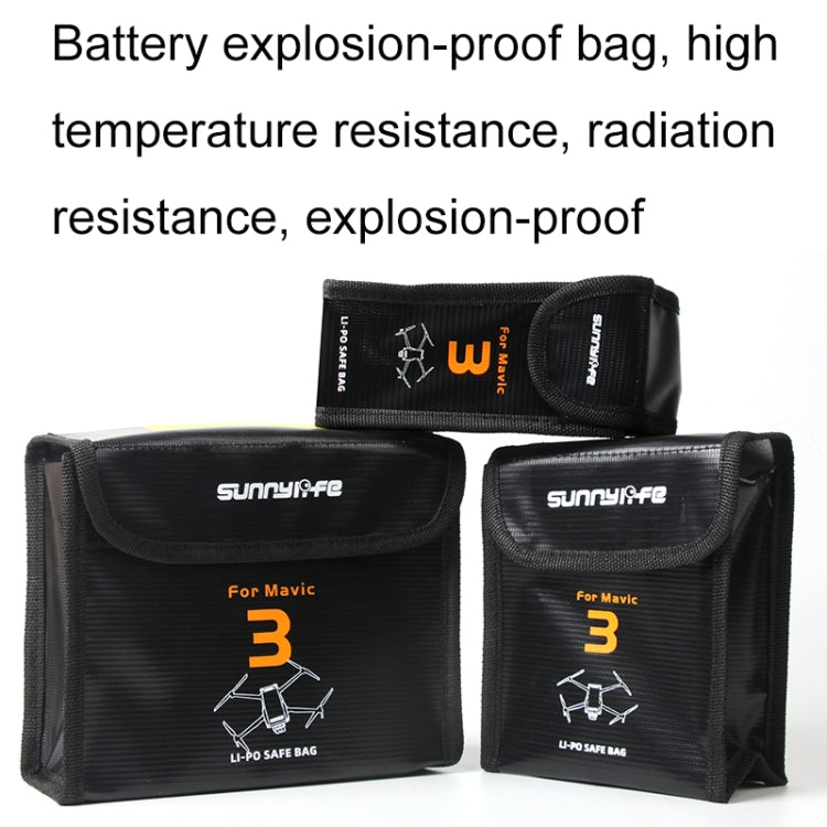 For Mavic 3 Sunnylife M3-DC105 2 In 1 Batteries Safe Storage Explosion-proof Bags - Backpacks & Bags by Sunnylife | Online Shopping UK | buy2fix
