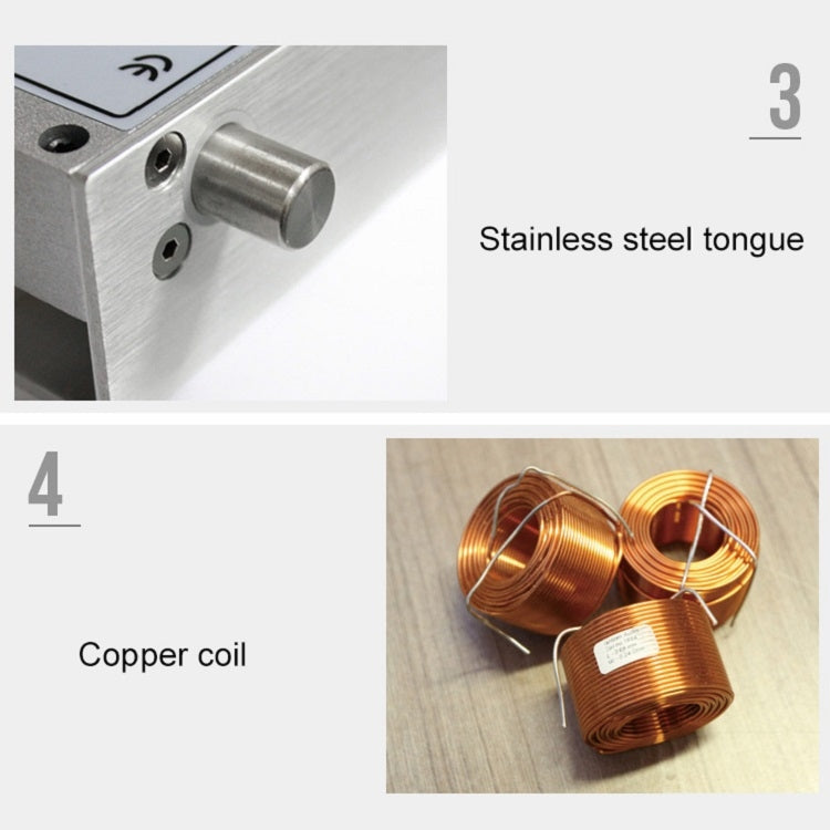 Top And Bottom Frameless Glass Door Aluminum Alloy Electric Mortise Lock(Right) - Door Locks & Cabinet Locks by buy2fix | Online Shopping UK | buy2fix