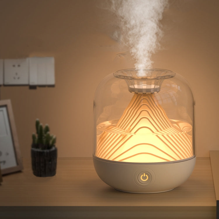 FX-039 USB Charging Ambient Light Humidifier Mountain Mini Wireless Humidifier(Wine Red) - Air Purifiers & Accessories by buy2fix | Online Shopping UK | buy2fix