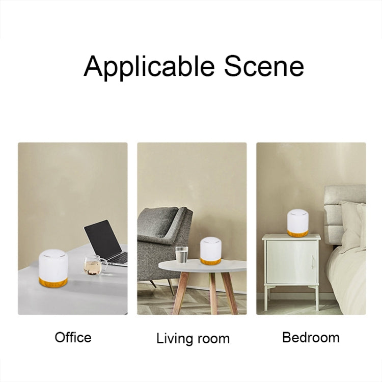 RD1909 Portable RGB Light Effect Anhydrous Aromatherapy Lamp, Spec: Wood Single-hole by buy2fix