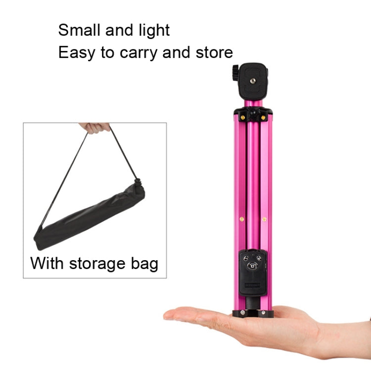YUNTENG 1688 Selfie Stick Tripod Bluetooth Remote Control Camera Stand(Pink) by YUNTENG