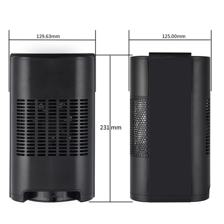 N8 Table Air Heater Indoor Quick Heat Energy Saving Electric Heater, Specification: EU Plug(Black) - Consumer Electronics by buy2fix | Online Shopping UK | buy2fix