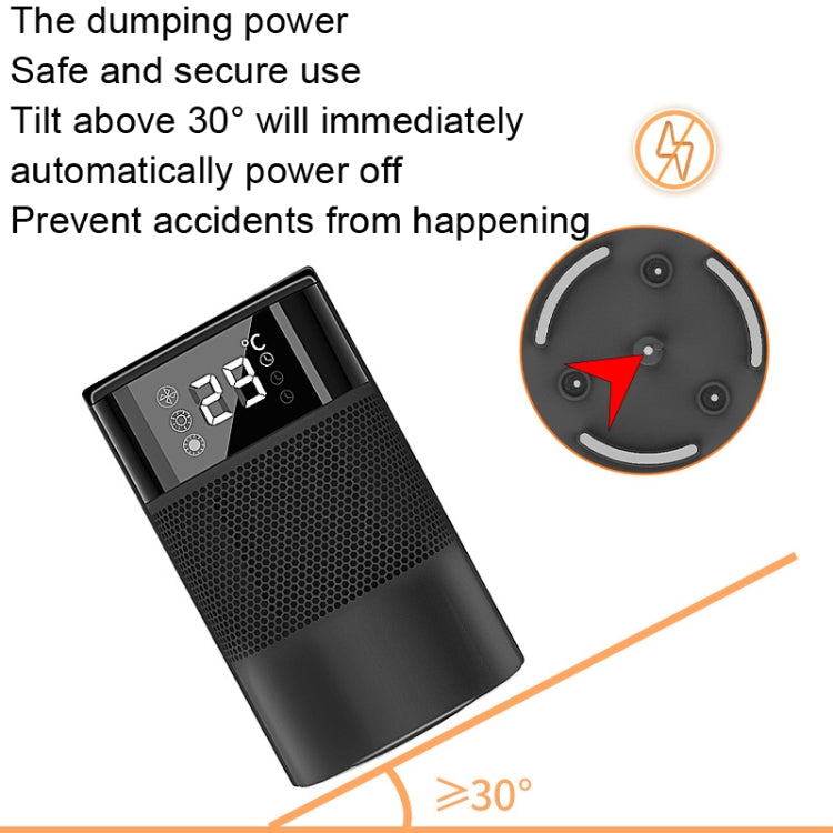 N8 Table Air Heater Indoor Quick Heat Energy Saving Electric Heater, Specification: EU Plug(Black) - Consumer Electronics by buy2fix | Online Shopping UK | buy2fix