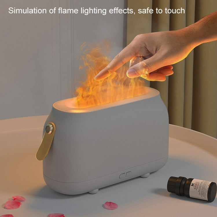Simulation Flame Aromatherapy Humidifier Bedroom Ambient Light, Color: 3 Colors (RGB) by buy2fix