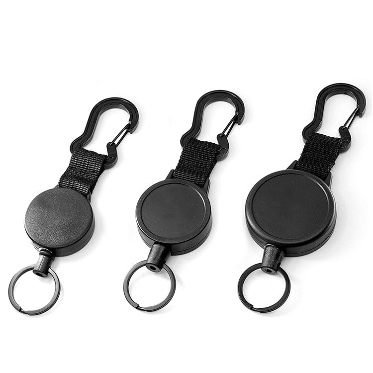 Retractable High Elastic Wire Rope Gourd Shaped Key Chain, Size: Large - Key Rings by buy2fix | Online Shopping UK | buy2fix