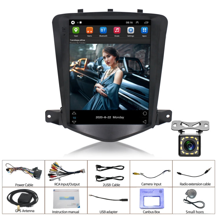 For Chevrolet Cruze 9.7 inch Navigation Integrated Machine, Style: Standard+12 Light Camera(2+32G) - Car MP3 & MP4 & MP5 by buy2fix | Online Shopping UK | buy2fix