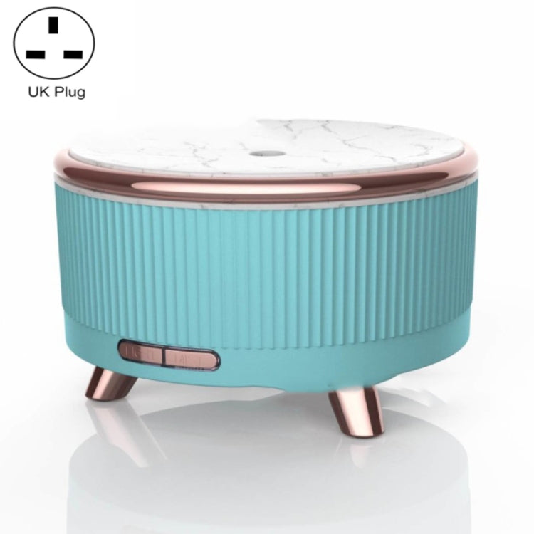 Ultrasonic Aromatherapy Diffuser Humidifier Essential Oil Diffuser UK Plug(Emerald) - Air Purifiers & Accessories by buy2fix | Online Shopping UK | buy2fix