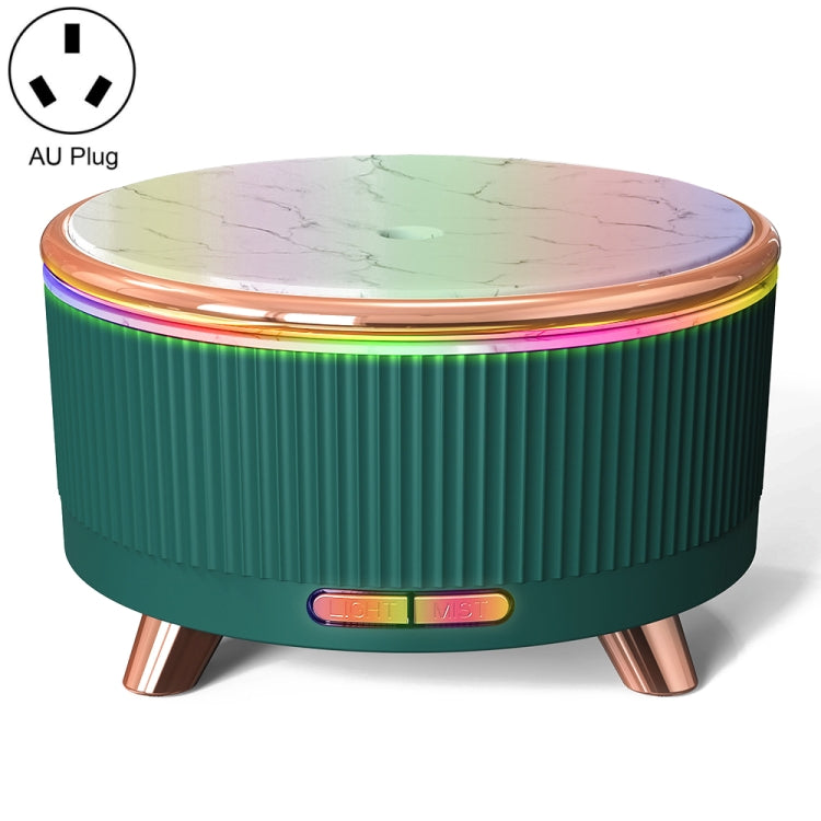 Ultrasonic Aromatherapy Diffuser Humidifier Essential Oil Diffuser AU Plug(Dark Green) - Air Purifiers & Accessories by buy2fix | Online Shopping UK | buy2fix