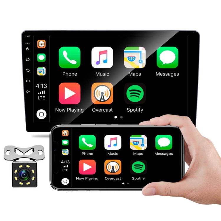 C7001 7 inch Touch Screen Built-In CarPlay Car MP5 Player, Style: Standard+8 Light Camera - Car MP3 & MP4 & MP5 by buy2fix | Online Shopping UK | buy2fix