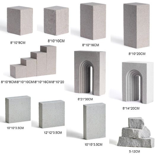 Jewelry Still Life Ornaments Geometry Photography Props, Size: Square Column 4PCS/Set by buy2fix