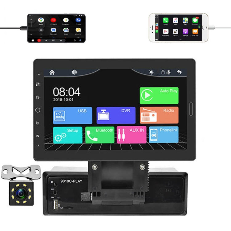 1310C 10.1 inch Car Full Screen Touch HD MP5 Wired Carplay Player, Style: Standard+8 Light Camera - Car MP3 & MP4 & MP5 by buy2fix | Online Shopping UK | buy2fix